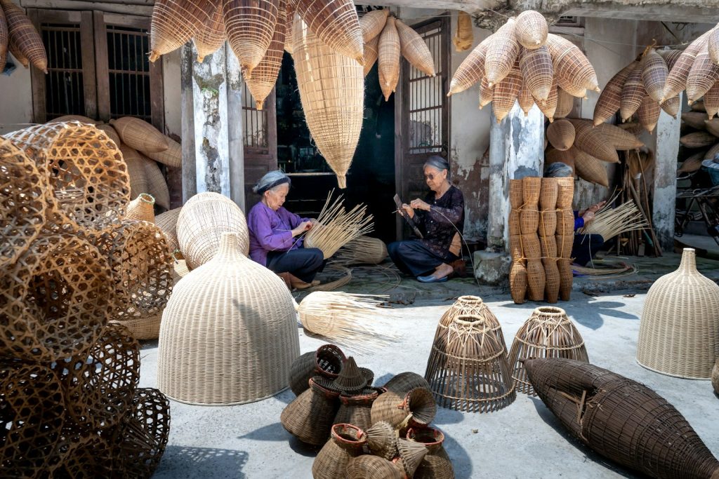 Rattan Webbing in Japandi & Scandinavian Interior Design
